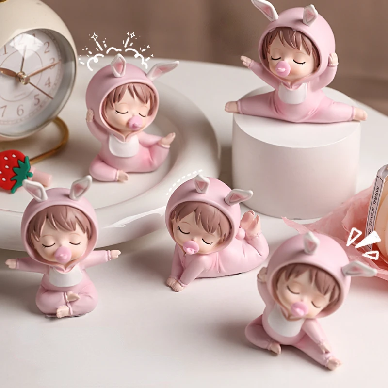 Kūrybinės Animacijos Jogos Anne Baby Mini Darbalaukio Ornamentu, Modernios Namų Kambarį, Miegamojo, Biuro Automobilių Dervos Amatų Apdailos Dovana